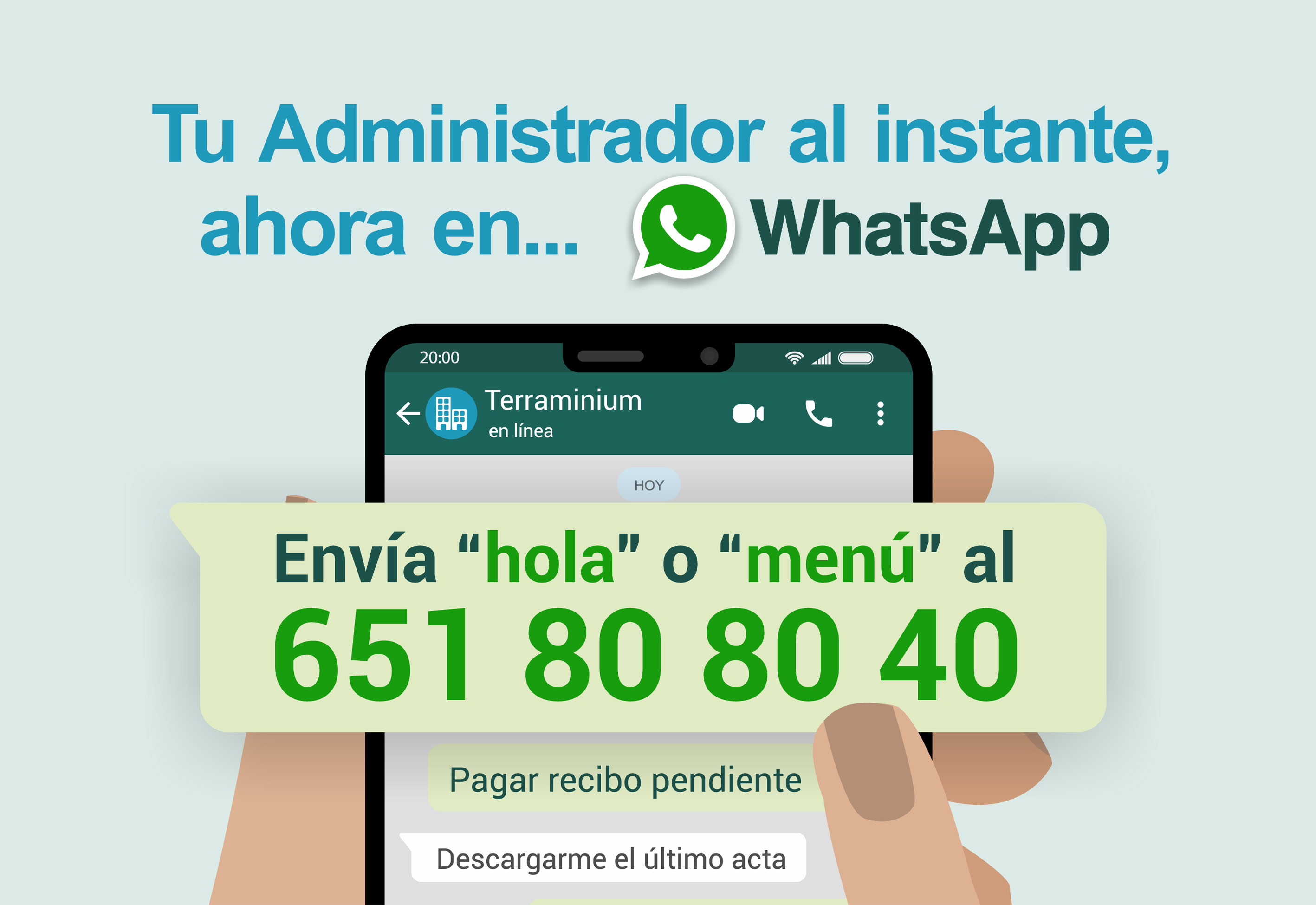 Terraminium crea un pionero servicio de atención a las comunidades de vecinos a través de WhatsApp 